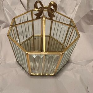 Gold Bow Makeup/brush/ect. Holder